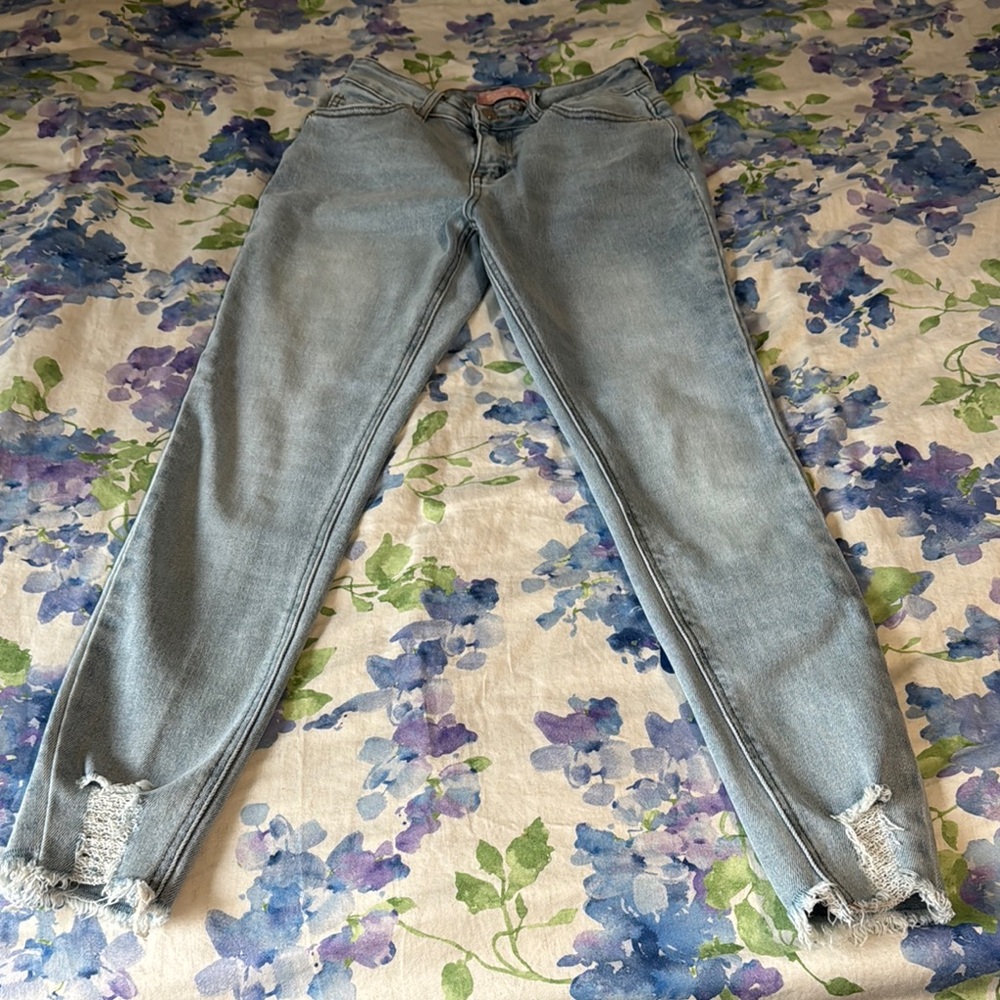 BAMBOO Blue Skinny Jeans Modern Fit